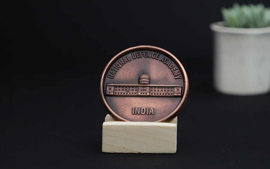 NDA Medallion – Antique Finish - Coins - indic inspirations
