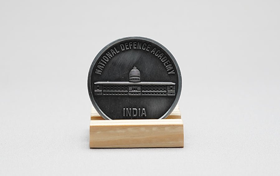 NDA Medallion - Gun Metal Finish - Coins - indic inspirations