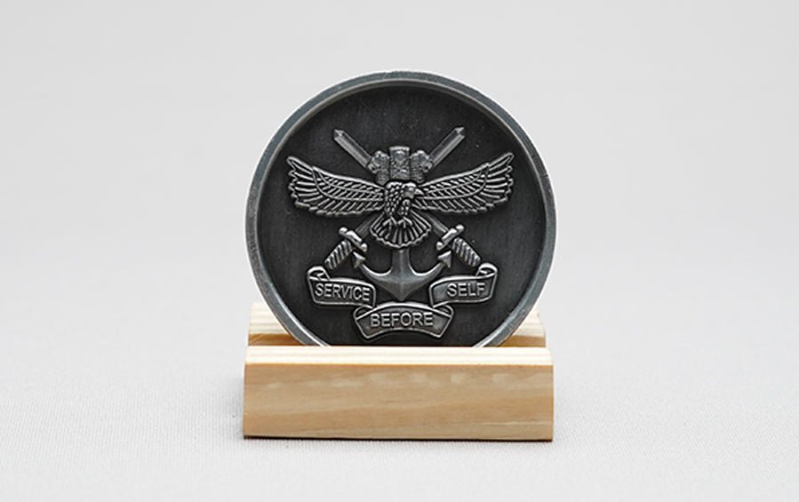 NDA Medallion - Gun Metal Finish - Coins - indic inspirations