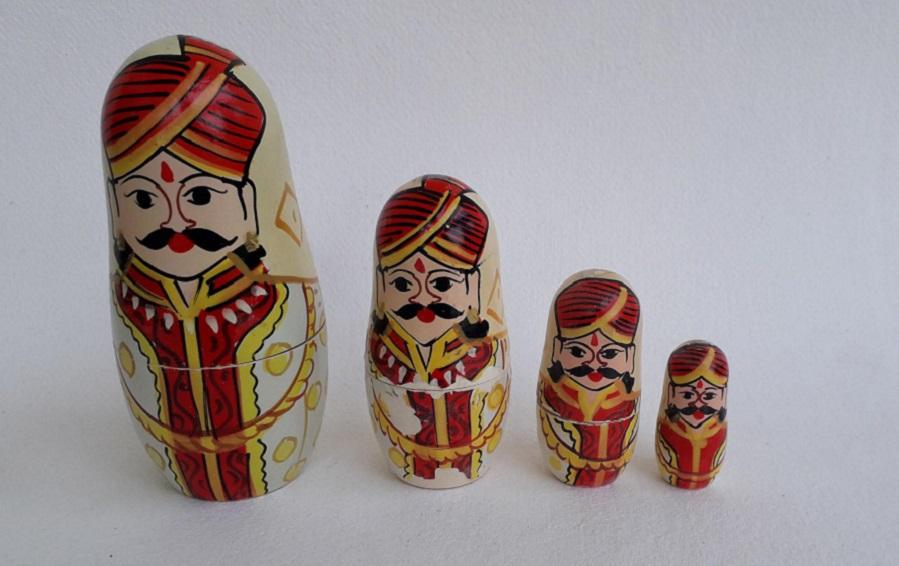 Nesting Dolls - Raja & Rani - Nesting Dolls - indic inspirations