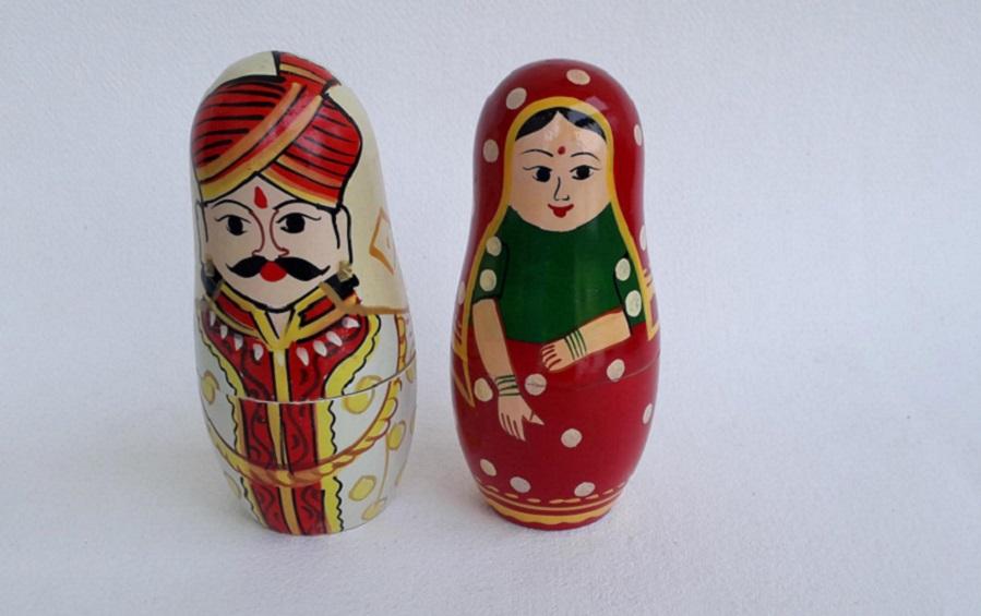 Nesting Dolls - Raja & Rani - Nesting Dolls - indic inspirations