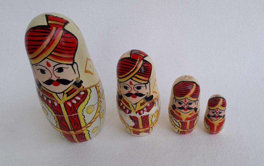 Nesting Dolls - Raja & Rani - Nesting Dolls - indic inspirations