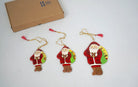 Paper Mache Decorative Hanging Santa Set - Christmas Gift Sets - indic inspirations