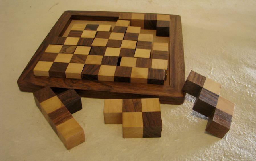 PENTOMINO CHESSBOARD - Wooden Puzzle - puzzles - indic inspirations