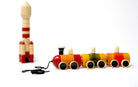 POM POM RAIL PULL ALONG - Wooden Toys - indic inspirations