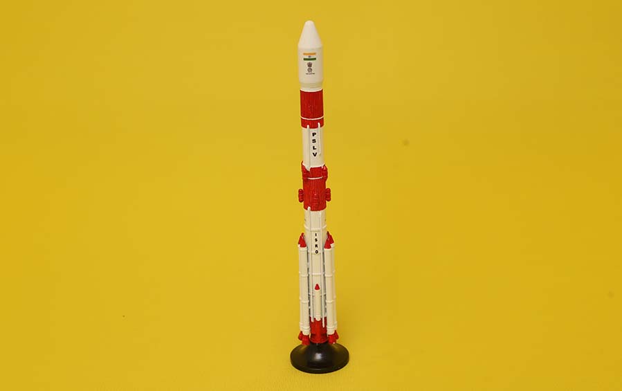 PSLV | Aluminium Scale Model 1:200 - rocket models - indic inspirations