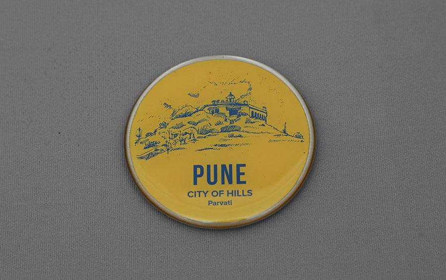 Pune :: City of Hills Parvati Fridge Magnet - City souvenirs - indic inspirations