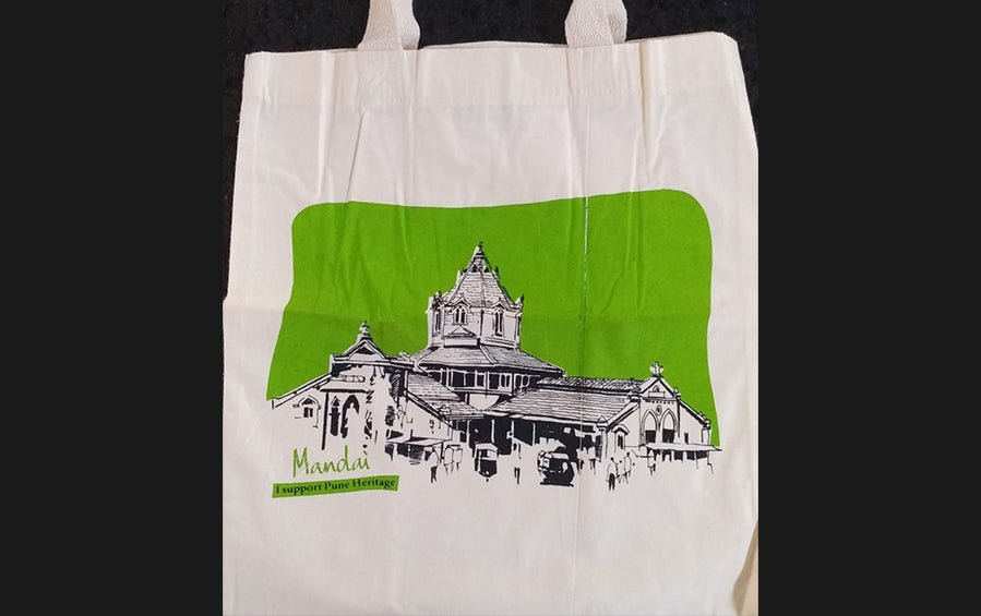 Pune Mandai English Cloth Bag - Bags - indic inspirations
