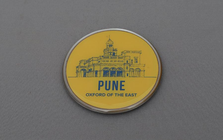 Pune :: Oxford of the East Fridge Magnet - City souvenirs - indic inspirations