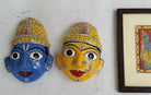 RADHA KRISHNA : Mask Pair - Masks - indic inspirations