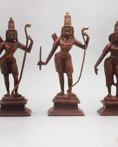 Ramayana Story | Handcrafted Panchaloha Idols Set - Sculptures - indic inspirations