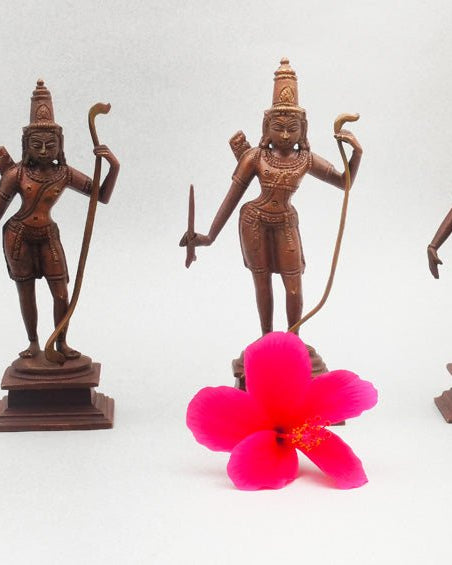 Ramayana Story | Handcrafted Panchaloha Idols Set - Sculptures - indic inspirations