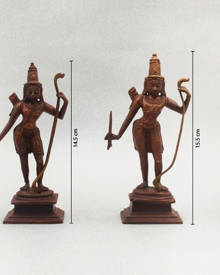 Ramayana Story || Handcrafted Panchaloha Idols Set - Sculptures - indic inspirations