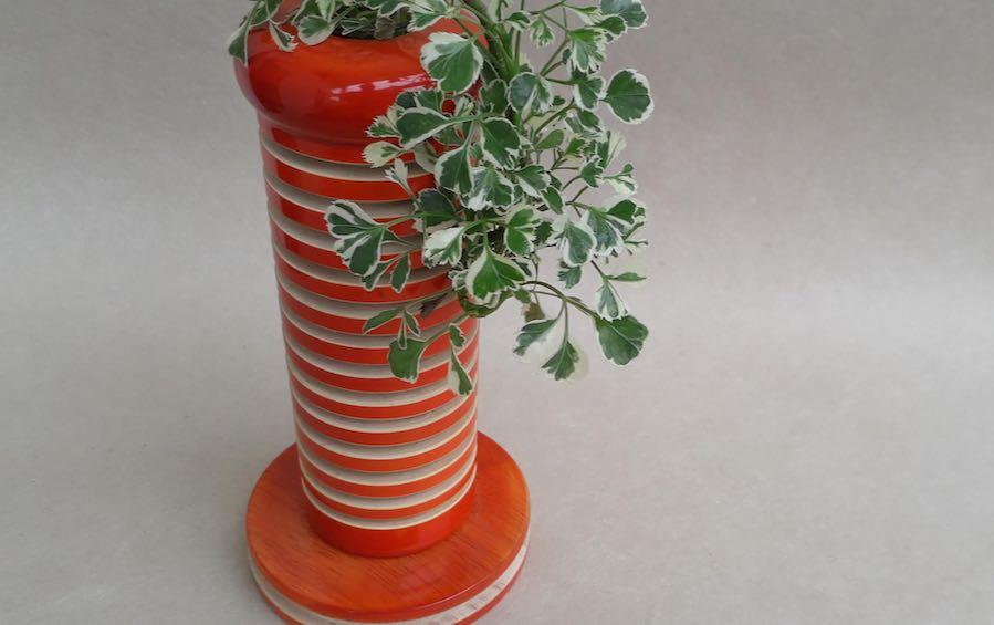 Reed Plant holder Orange - vases - indic inspirations
