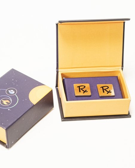 Rx Cuff Links Square for Doctors - Cufflinks - indic inspirations