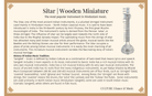 Sitar | Wooden Miniature - Miniature Musical Instruments - indic inspirations