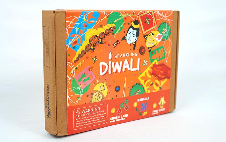 Sparkling Diwali 3-in-1 DIY Craft Box - DIY kits - indic inspirations