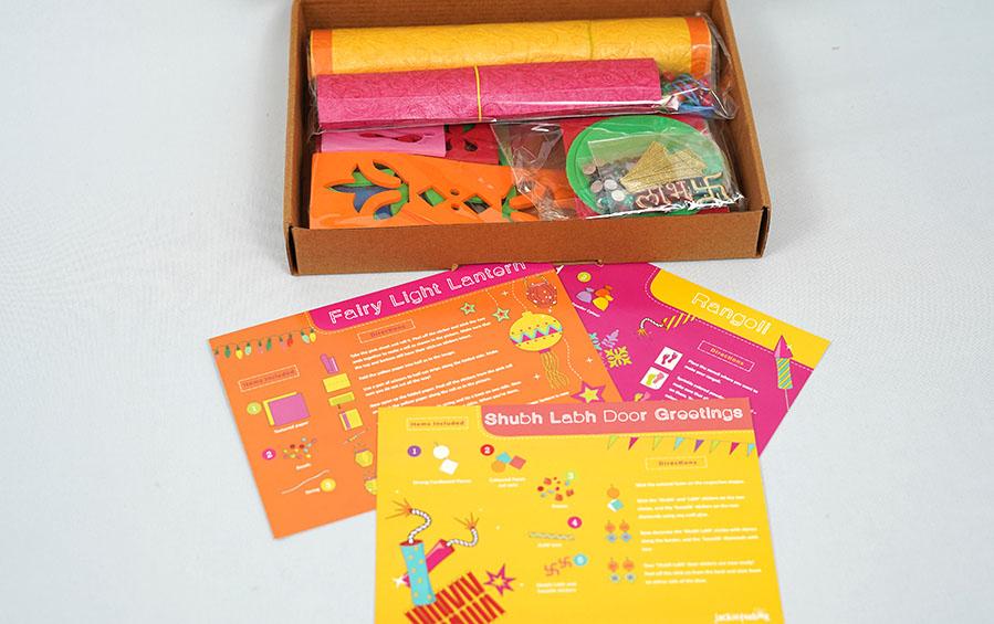Sparkling Diwali 3-in-1 DIY Craft Box - DIY kits - indic inspirations