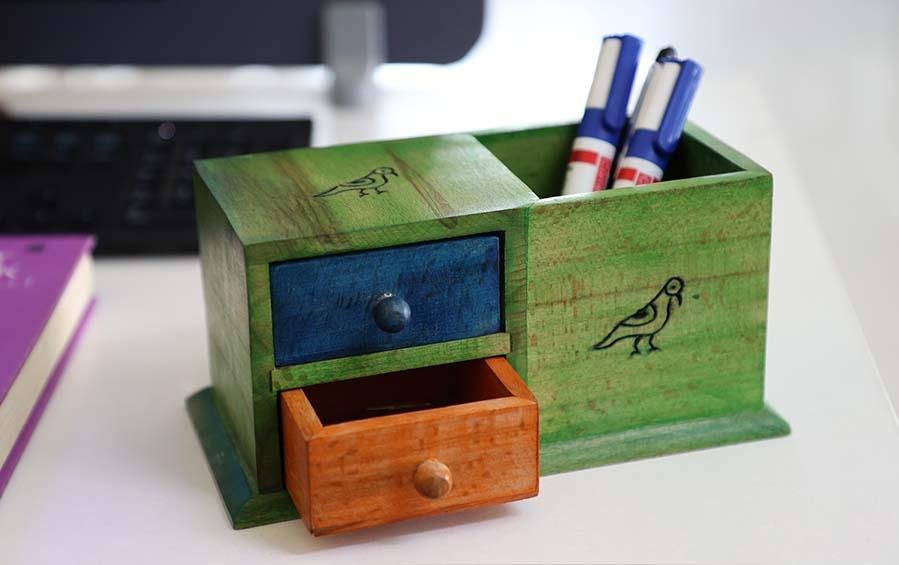Study Table Organizer - Desk Organizers - indic inspirations