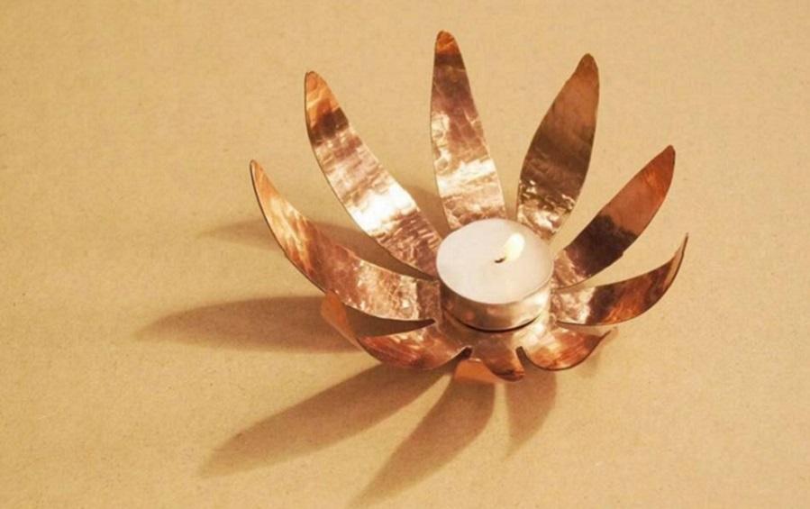 SUNFLOWER T-LIGHT - Candle-holders - indic inspirations