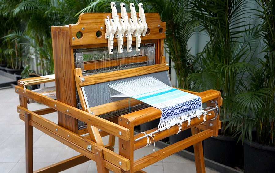 Table Loom with Folding Stand 24 Inch - Weaving looms - indic inspirations