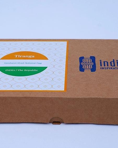 Tiranga - Handspun Khadi National Flag - Desktop Frame ( A5) - Flags - indic inspirations