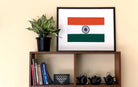 Tiranga - Handspun Khadi National Flag - Wall Frame - 18" x 12" - Frame 26” x 20” - Flags - indic inspirations