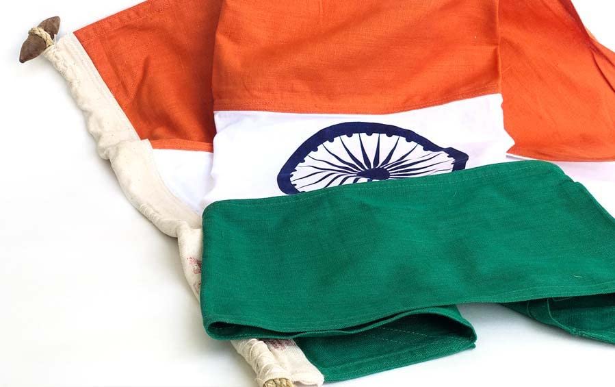 Tiranga - Khadi Original - 1.5 ft x 1 ft - Flags - indic inspirations