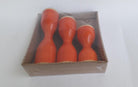 Triune - Candle Holder - Orange - Candle holders - indic inspirations