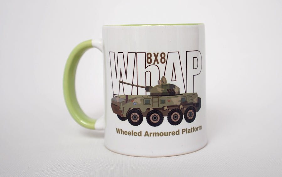 WhAP 8 x 8 Wheeled Armoured Platform | Mug - Cups & Mugs - indic inspirations