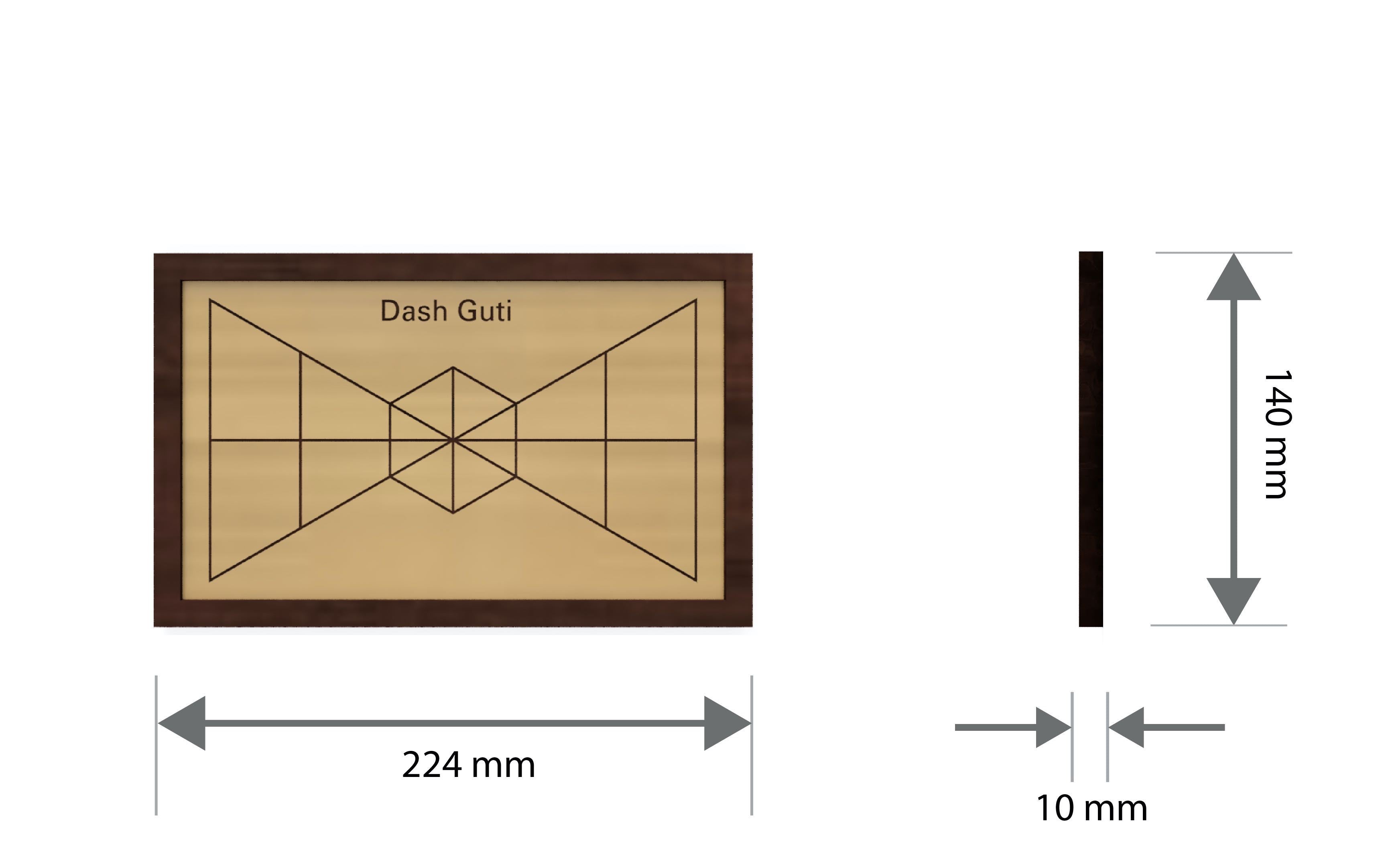 Wooden Dash Guti - Board Games - indic inspirations