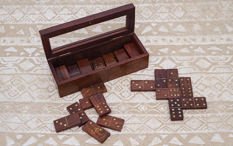 WOODEN DOMINOS - Games - indic inspirations