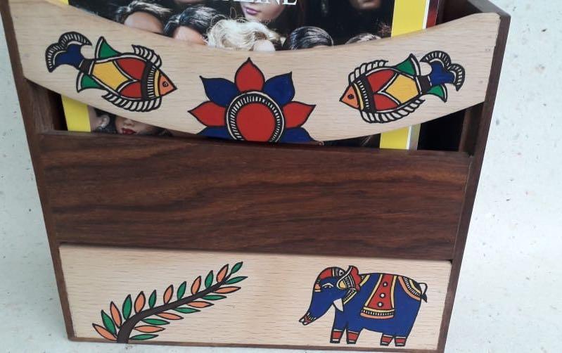 Wooden Magazine Stand - magazine stand - indic inspirations