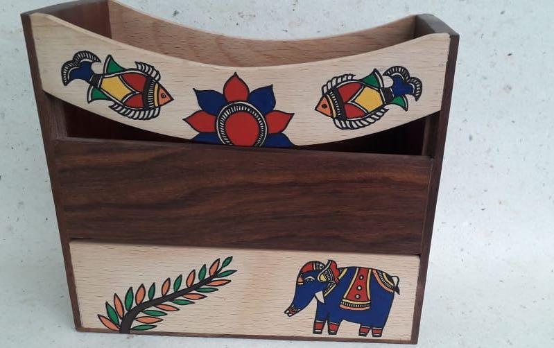 Wooden Magazine Stand - magazine stand - indic inspirations