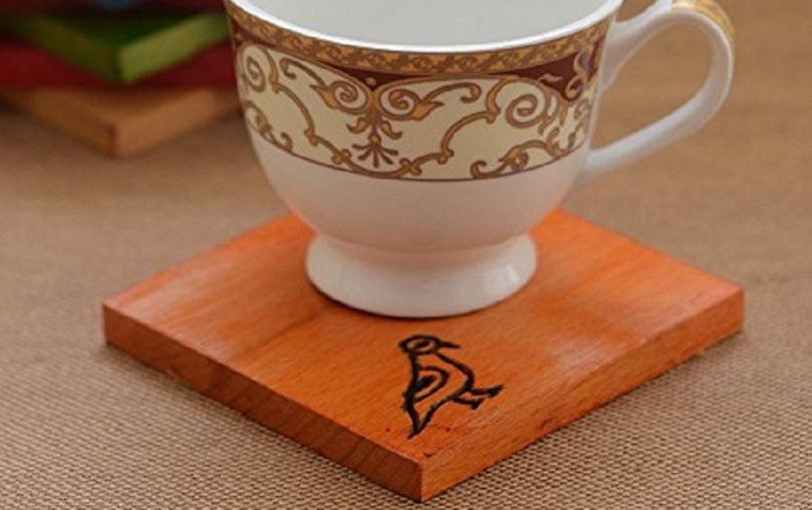 Wooden Tea Coasters Set - Coasters - indic inspirations