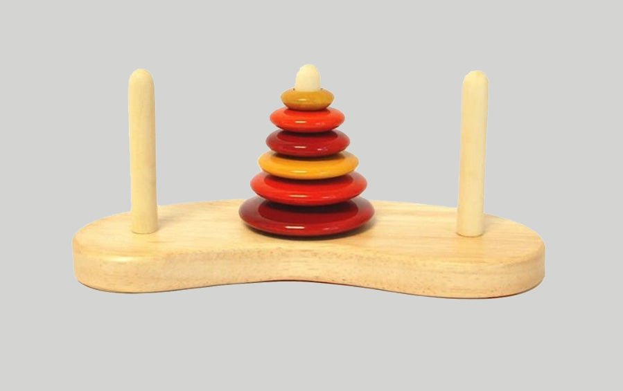 Wooden Tower of Hanoi - Wooden Puzzles - indic inspirations