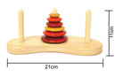 Wooden Tower of Hanoi - Wooden Puzzles - indic inspirations