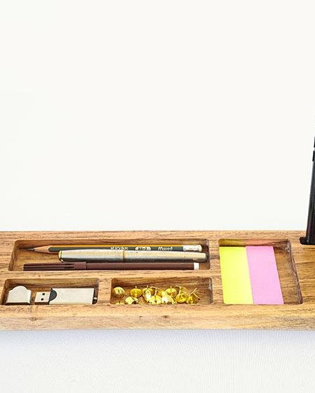 Work From Home Desktop Organizer - Desk Organizers - indic inspirations