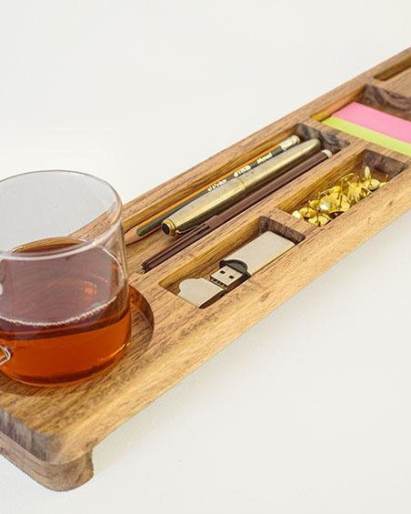 Work From Home Desktop Organizer - Desk Organizers - indic inspirations