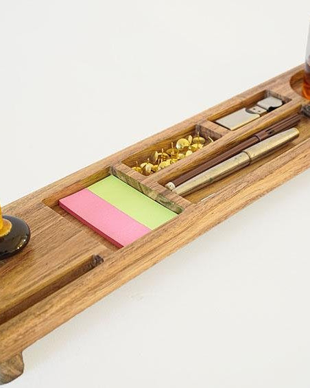 Work From Home Desktop Organizer - Desk Organizers - indic inspirations