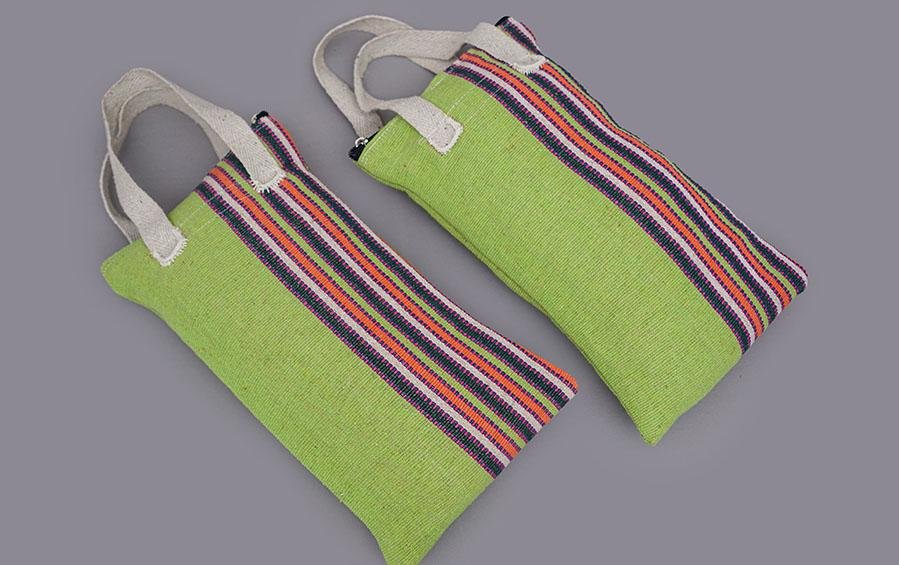 Yoga Props - Sand Bag Pastel Green ( set of 2) - yoga sand bags - indic inspirations