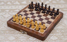 12" ANTIQUE MAGNETIC CHESS SET - Chess Sets - Indic Inspirations