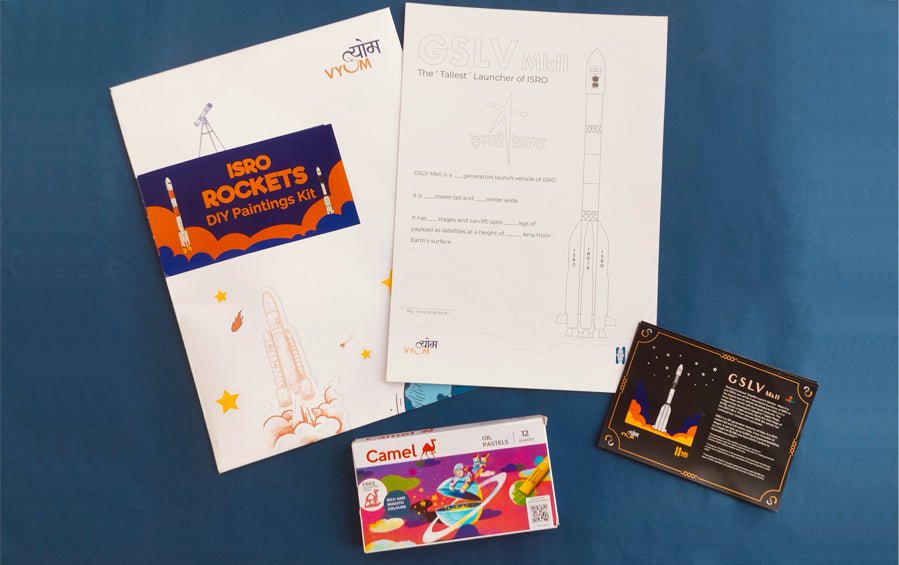 4 Rockets DIY Paintings - DIY kits - Indic Inspirations