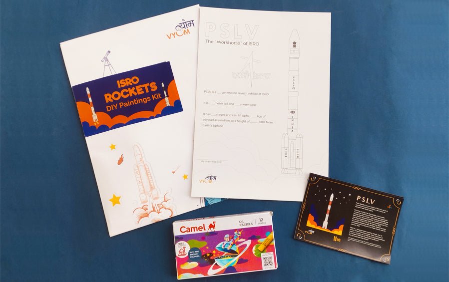 4 Rockets DIY Paintings - DIY kits - Indic Inspirations