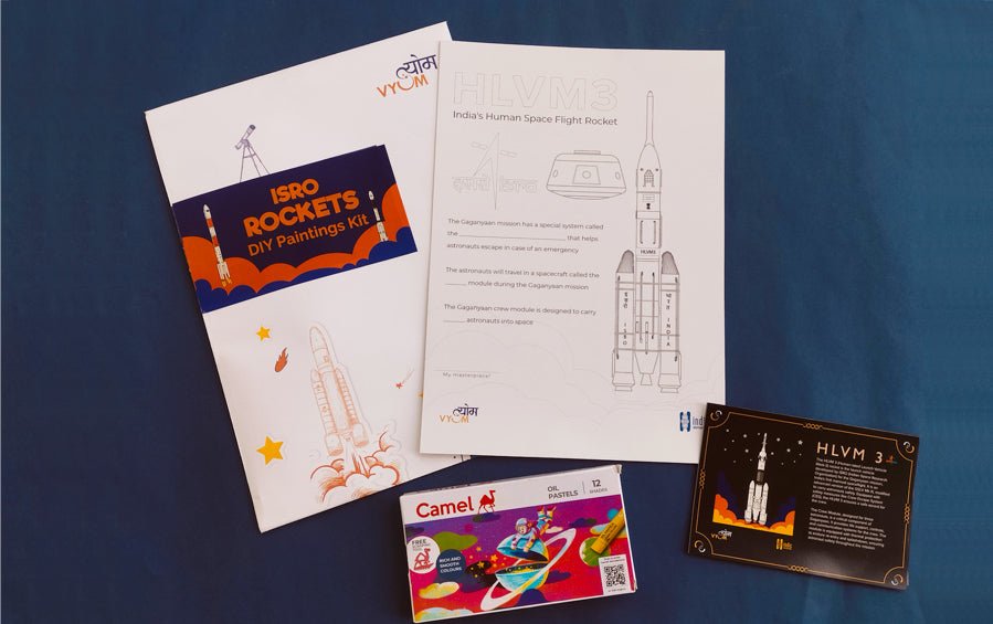 4 Rockets DIY Paintings - DIY kits - Indic Inspirations