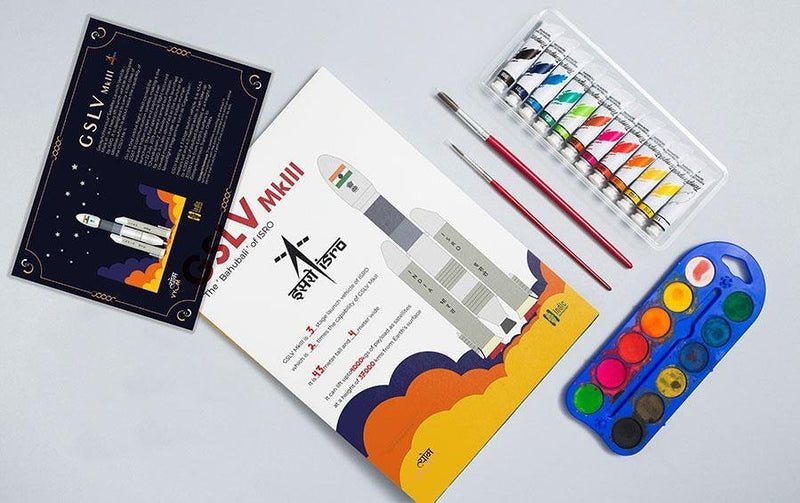 4 Rockets DIY Paintings - DIY kits - Indic Inspirations