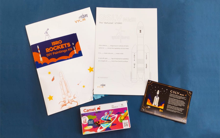 4 Rockets DIY Paintings - DIY kits - Indic Inspirations
