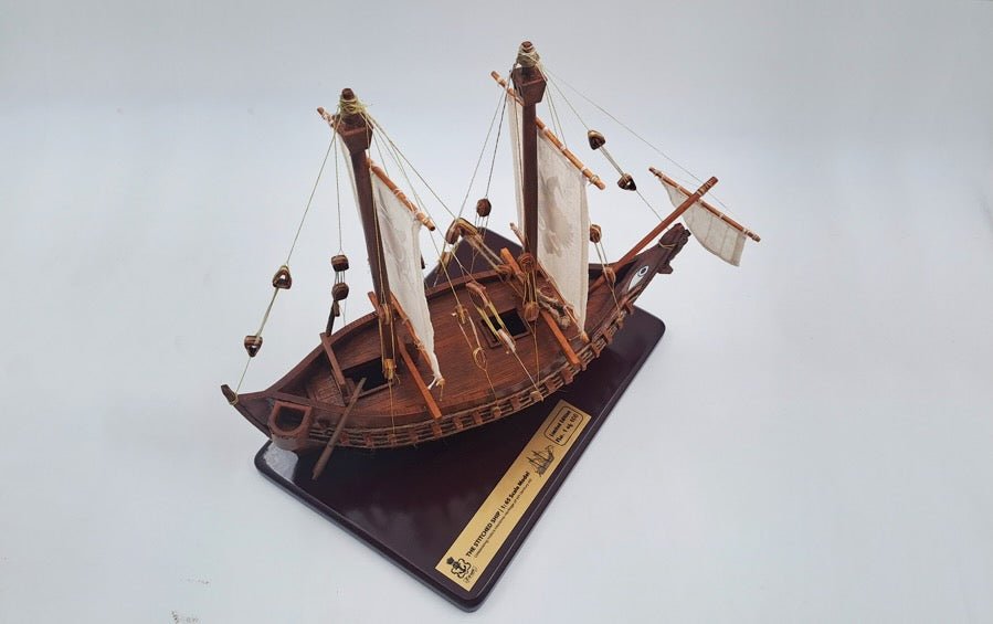 4th Century AD Indian Stitched Ship | 12” W Scale Model - scale models - Indic Inspirations