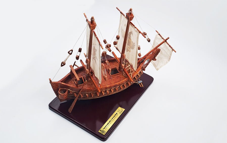 4th Century AD Indian Stitched Ship | 12” W Scale Model - scale models - Indic Inspirations
