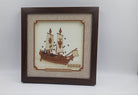 4th Century AD Stitched Ship | Wooden Frame - Wall Frames - Indic Inspirations